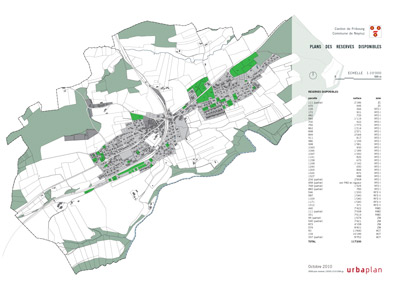 Plan des secteurs de réserve